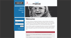 Desktop Screenshot of angelmanbehaviors.org